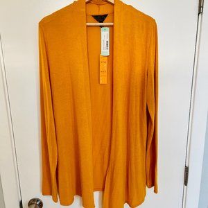 NWT Mix by 41 Hawthorn Women Mustard Yellow Cardigan - Size L
